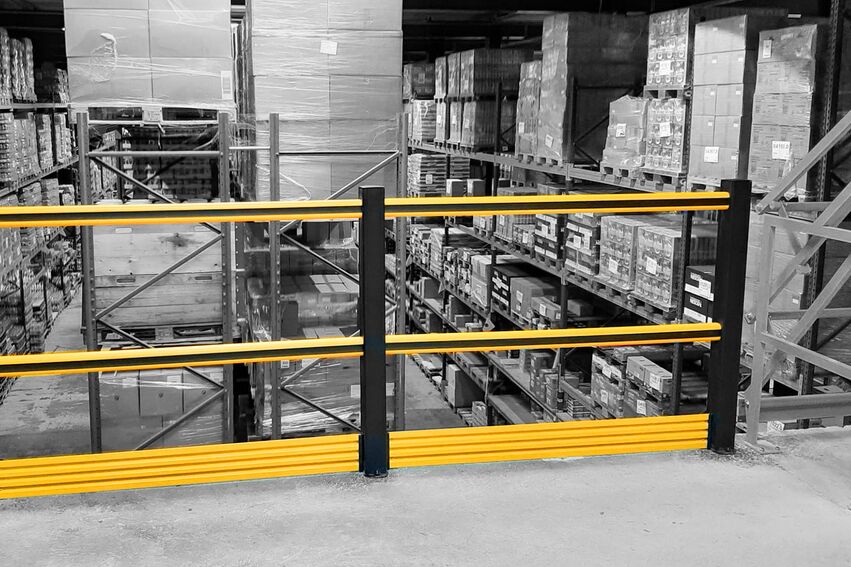 guarda-corpo industrial docksteel blog foto do produto em mezanino